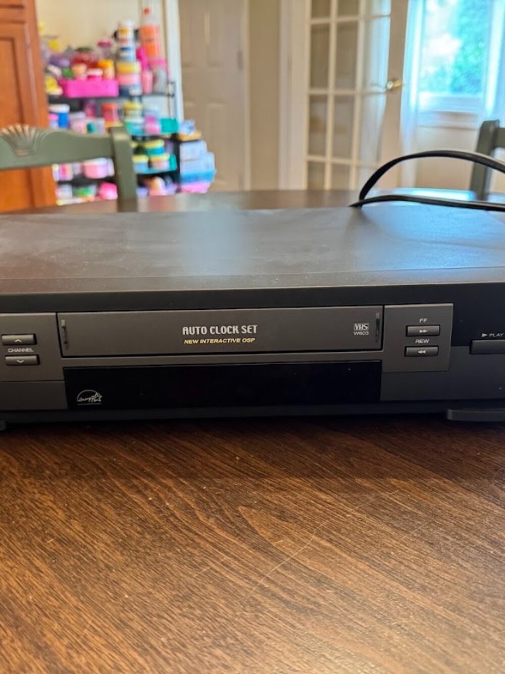Toshiba W-603 VHS Player Pro 4 Head Hi-Fi Stereo VCR No Remote - Tested
